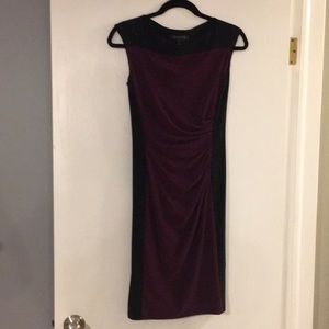 Slimming Ralph Lauren color block dress